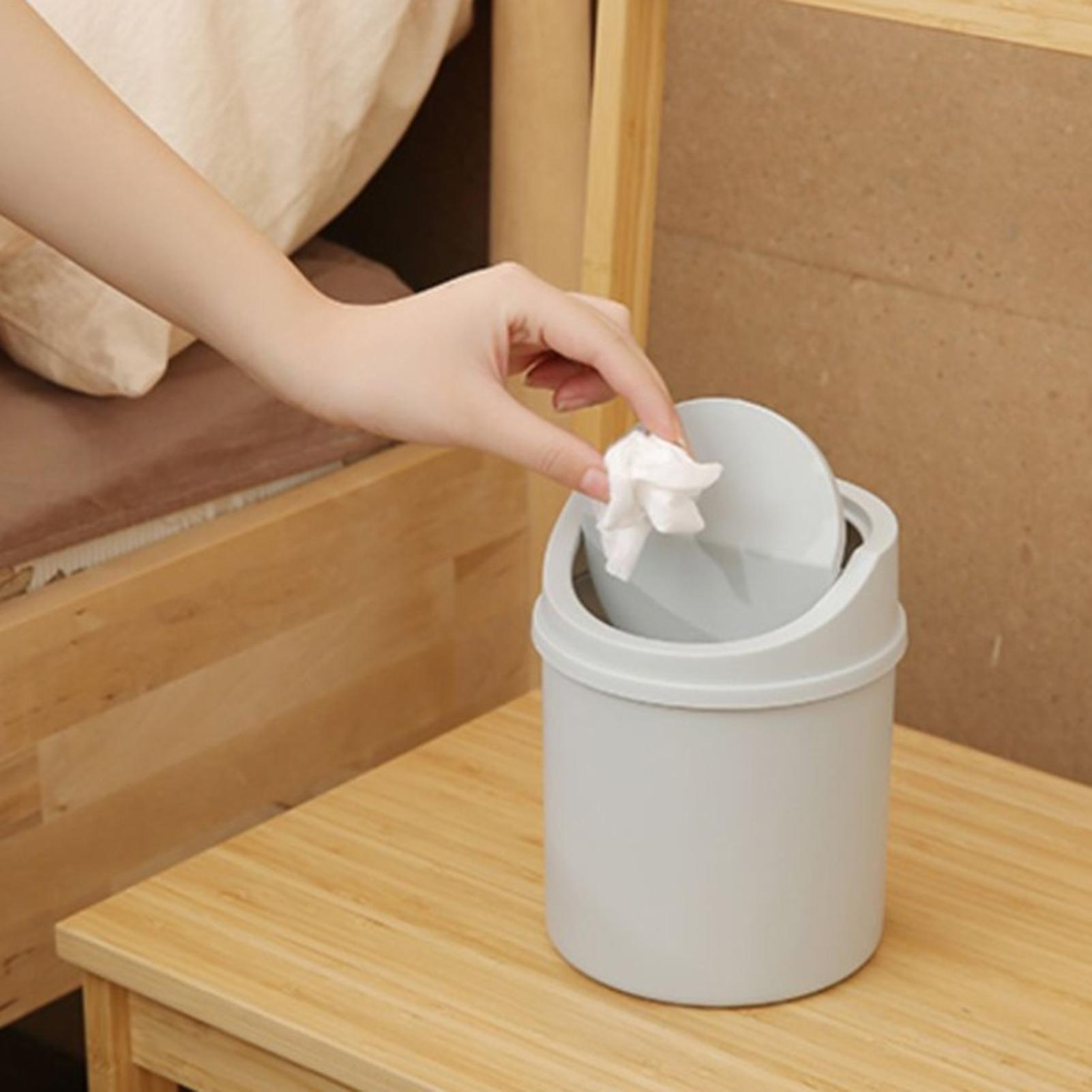 Interior Design Your Home - Mini Pattumiera da Scrivania con Coperchio,
