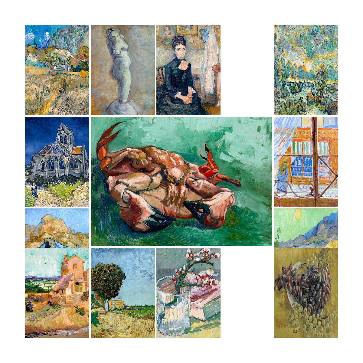 Interior Design Its - Granchio ispirato a Van Gogh sul