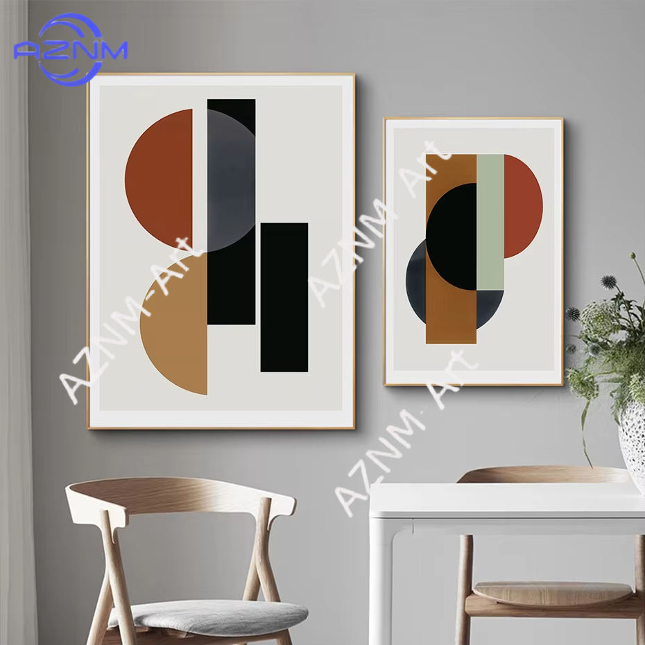 Interior Design Scandinavian - 1/2 Pezzi Quadri su Tela con