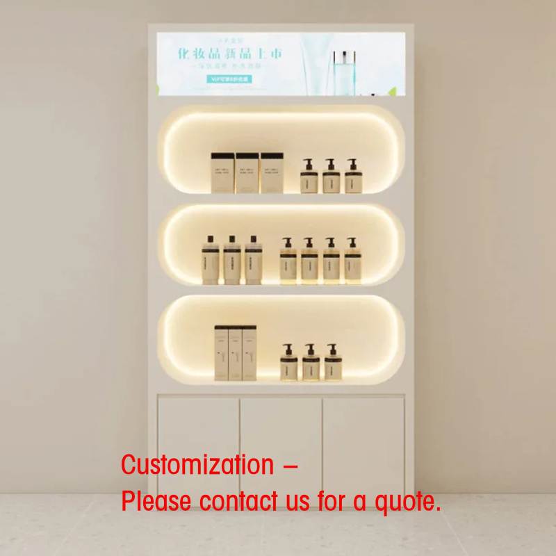 Interior Design Retail - Espositore a parete con illuminazione a