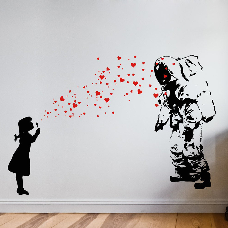 Wall Decal ASTRONAUT & HEART B - Interior Design Layout recensione e prezzo